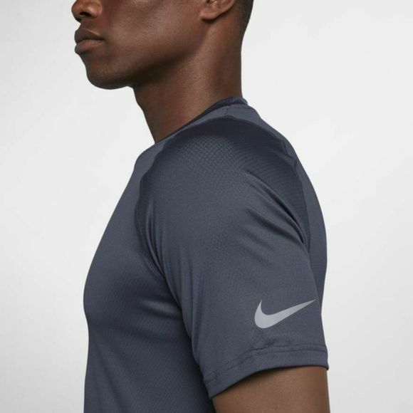 Nike AH7989 472 Mens Size S Dark Grey Pro Training Shirt - Picture 2 of 4